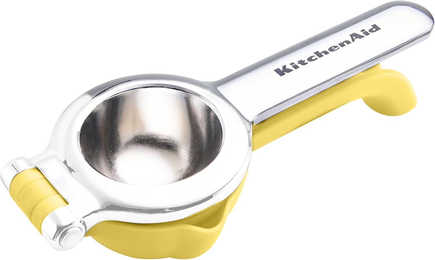 KitchenAid KQ070OHMEA No Mess Citrus Squeezer, Aluminum, Lemon