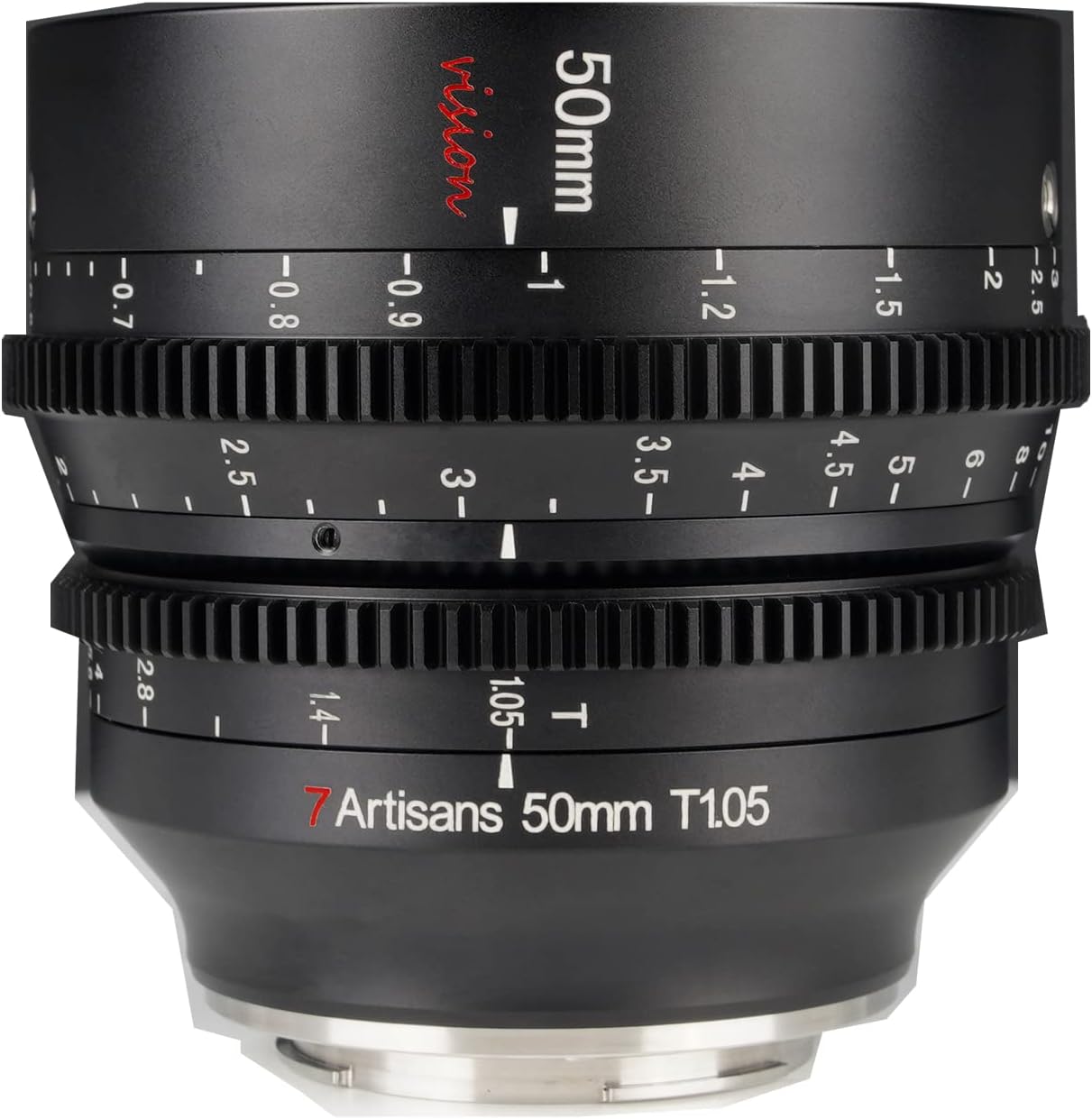 7artisans 50mm T1.05 Cine Lens for Sony-E-Mount Camera,Manual Focus Large Aperture Mirrorless Camera Lenses