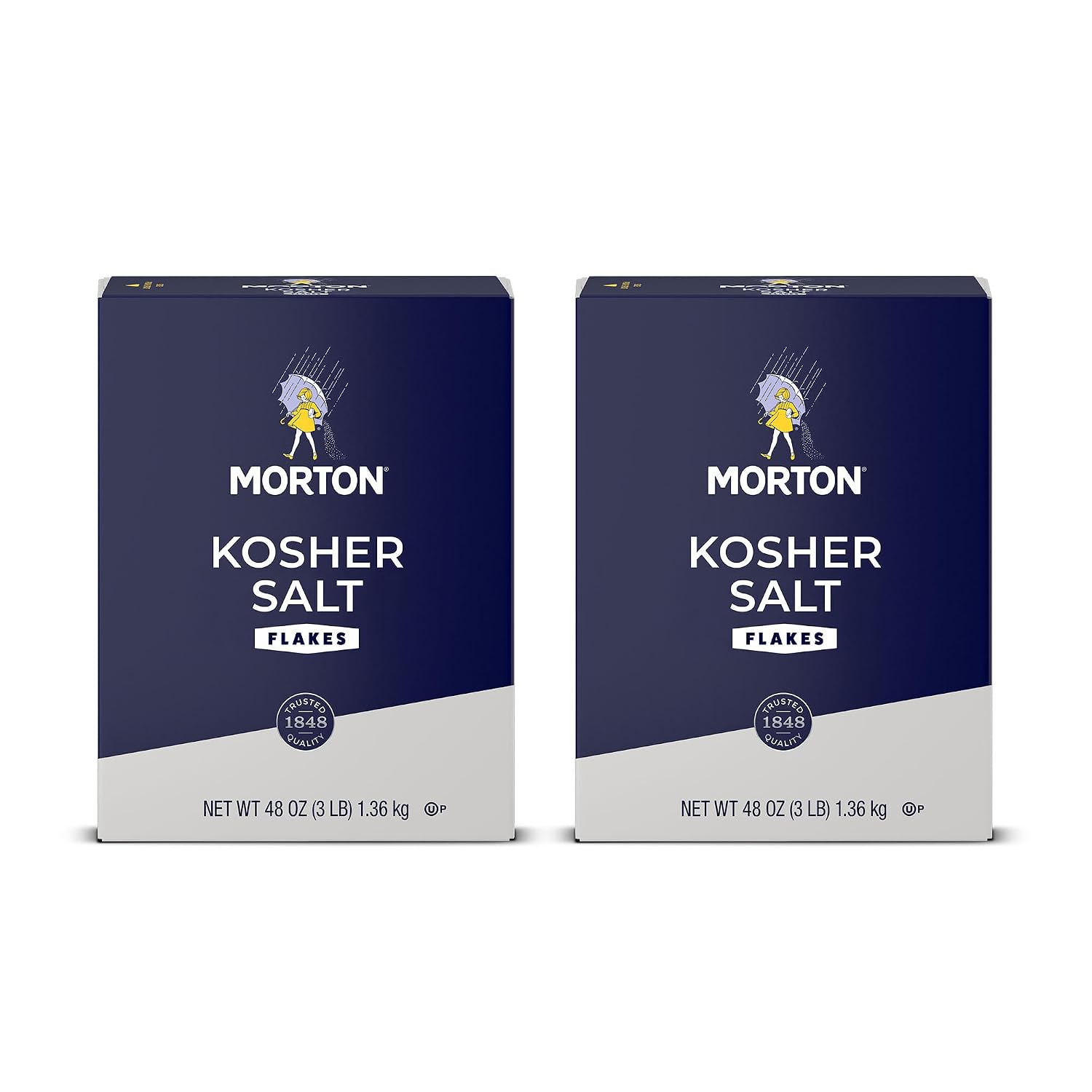 Morton Kosher Salt Coarse Cooking Salt (72 oz / 4.5 lb), 2-Pack