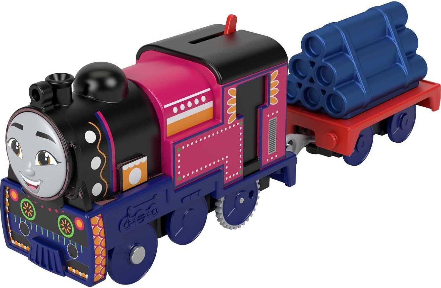 Thomas & Friends Motorized Toy Train Ashima Battery-Powered Engine with Cargo Car for Pretend Play Preschool Kids Ages 3+ Years
