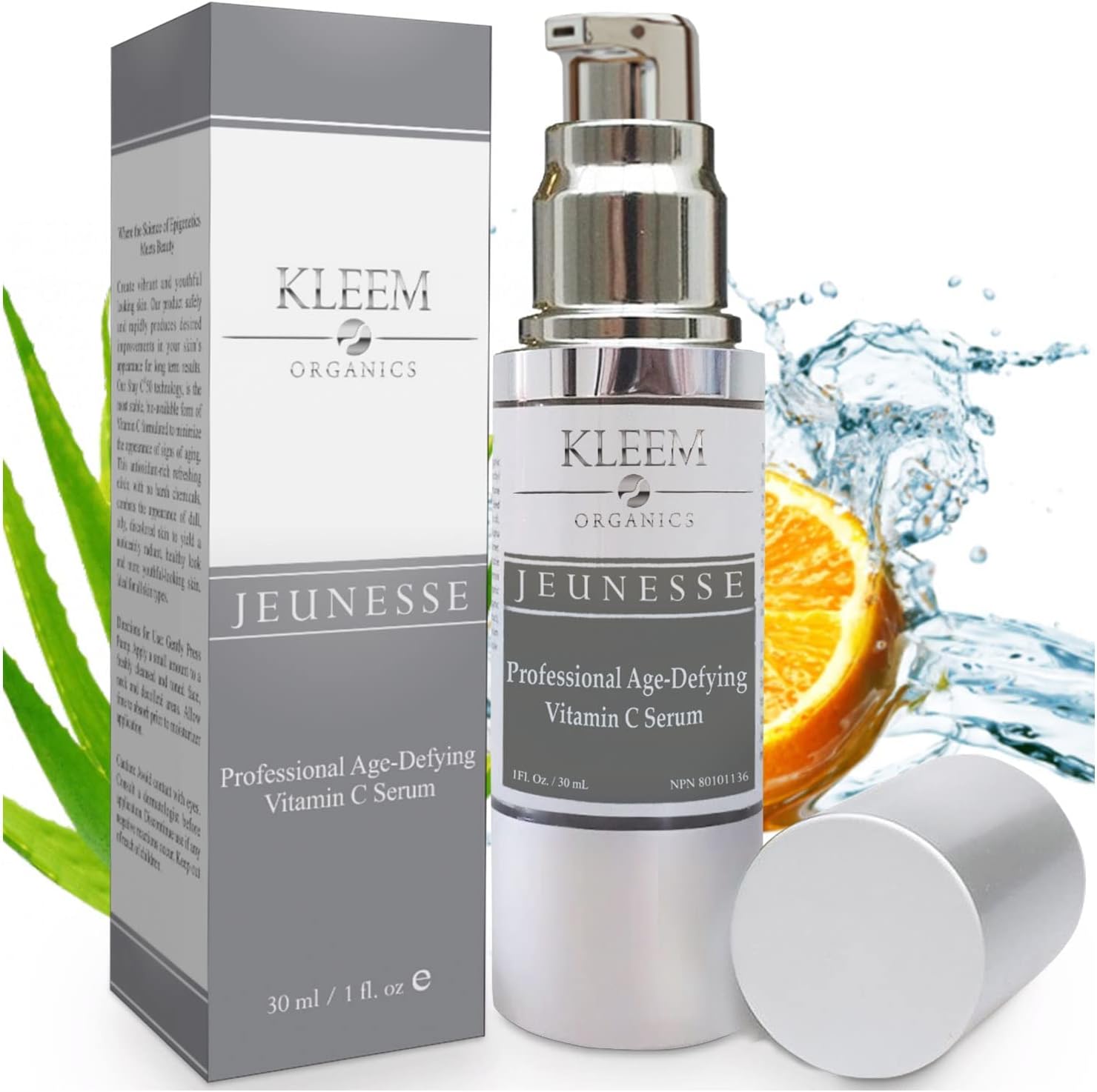 Vitamin C Serum for Face 20% – Reduces Dark Spots, Wrinkles & Blemishes – Brightens Skin For a Radiant Glow – with Hyaluronic Acid, Vitamin E & Aloe – Dermatologist-Tested Formula Made In USA