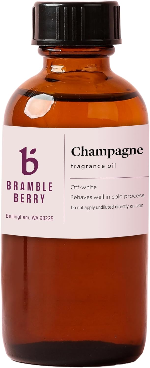 Bramble Berry Champagne Dry Bubbly Wine & Fruit Scent for Soap Making, Candles, Lotion, Bath Bombs & Perfume | Skin Safe, Vegan, Paraben & Phthalate Free, DIY Craft Essential