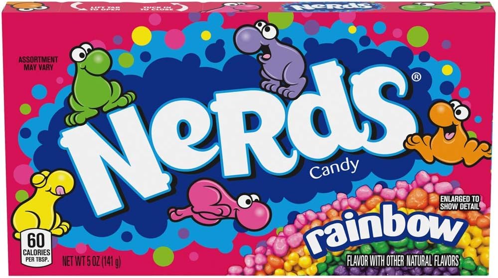 vapewaves Wonka Rainbow Nerds Theatre Size Box 141g Box American Candy x 1 Delicious Tasty And Twisty Treat Gift Hamper Sold By Kidzbuzz