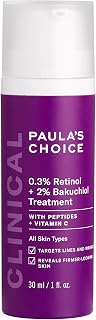 Paula's Choice CLINICAL 0.3% Retinol + 2% Bakuchiol Treatment, Anti-Aging Serum for Deep Wrinkles & Fine Lines, Fragrance-Free & Paraben-Free, 1 Ounce