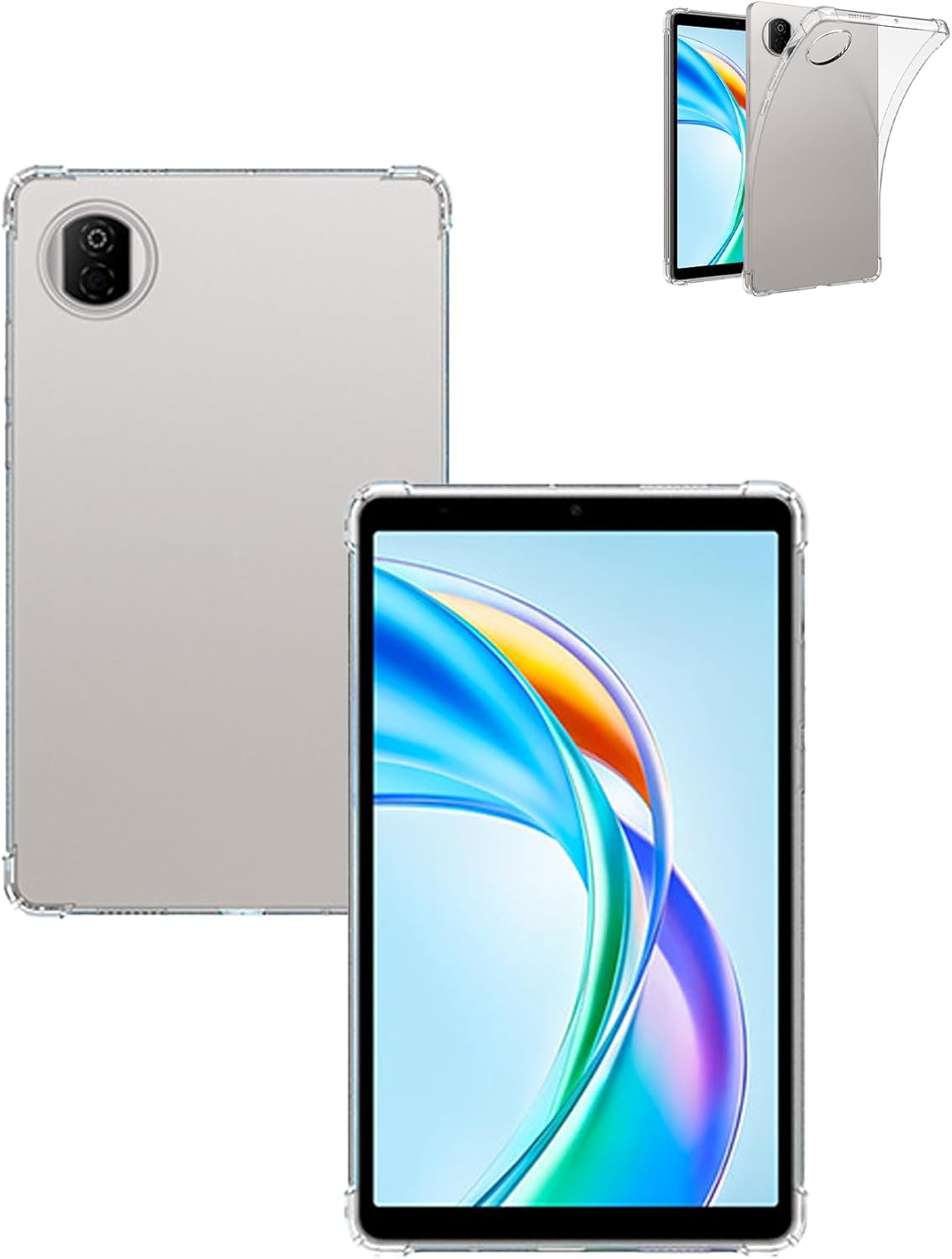 Case for Honor pad X7 Tablet 8.7 inch, yystao Airbag Soft TPU Protective Case Cover Compatible with Honor pad X7, Shockproof, Scratch-Resistant & Slim Fit, Clear