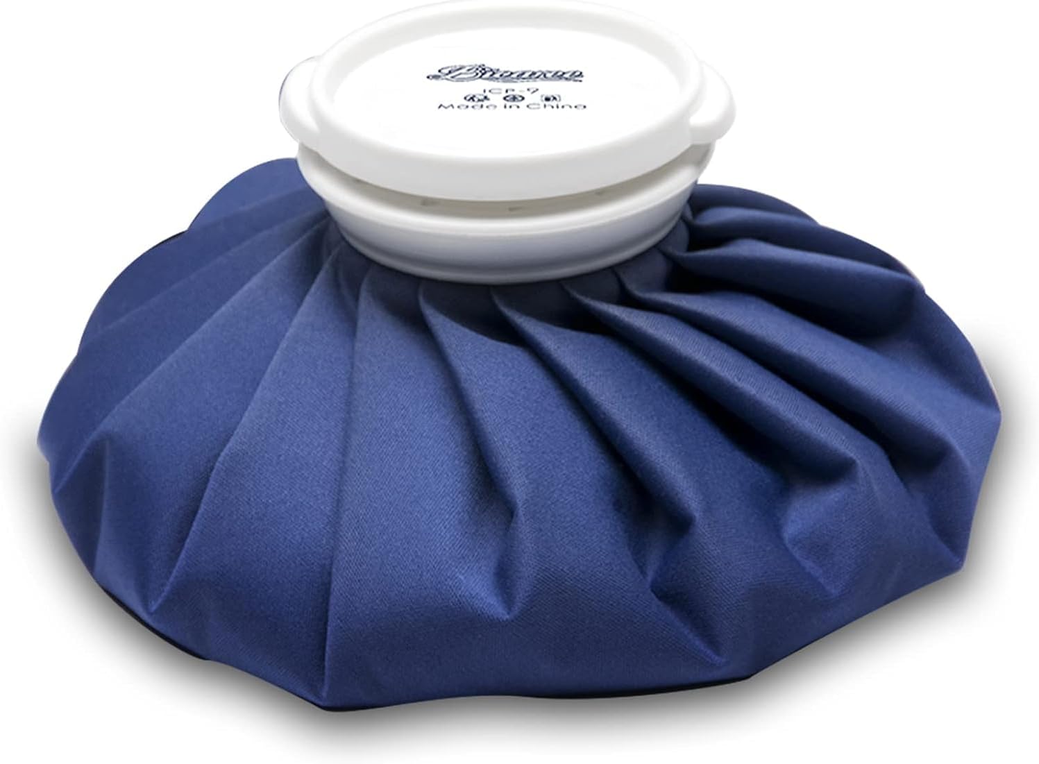 BICAREE Ice Pack for Injuries Reusable, Ice Bags Hot Water Bag for Hot & Cold Therapy and Pain Relief with Cover, No-Leak Elastic Breathable Ice Bag, Size 9", Blue