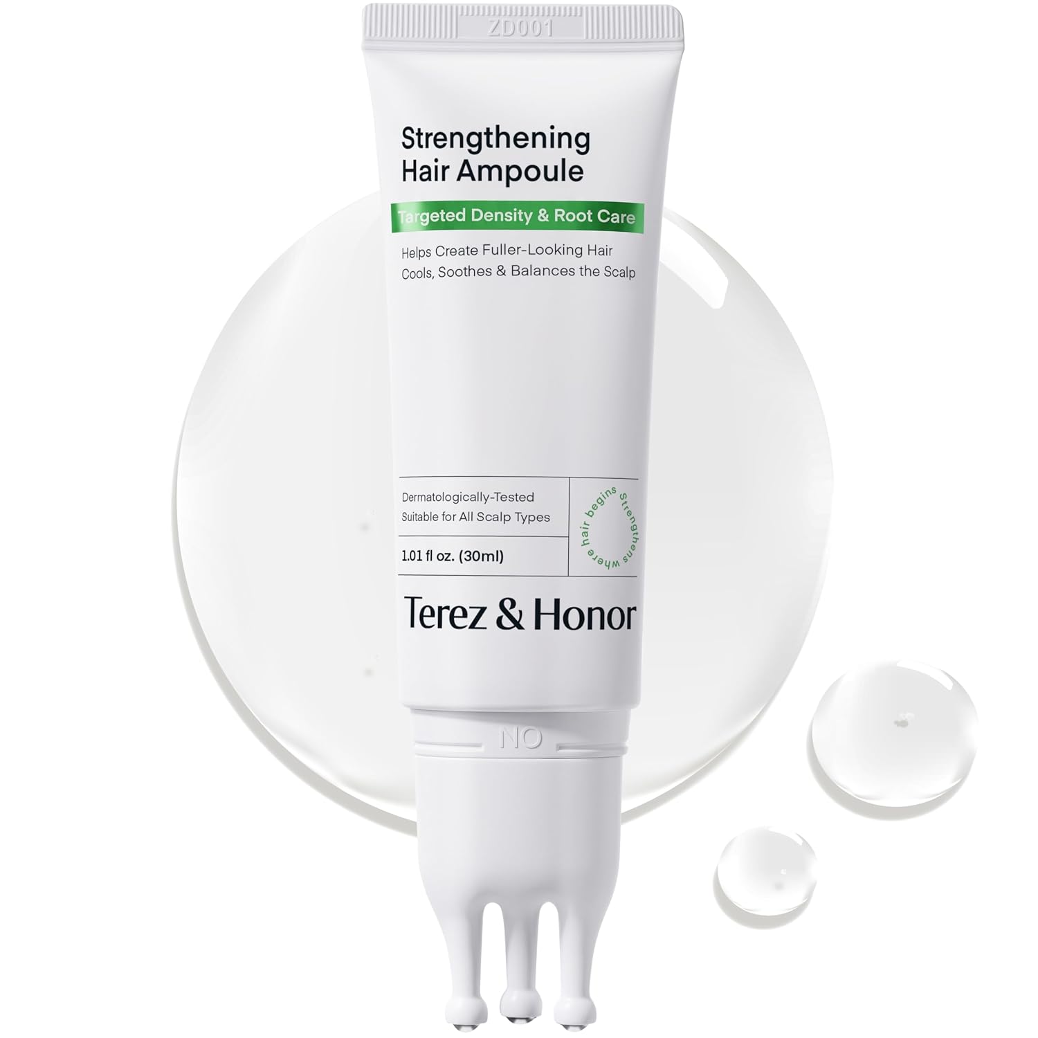 Scalp Serum Strengthening Hair Ampoule - Korean Cooling Hair Growth Serum