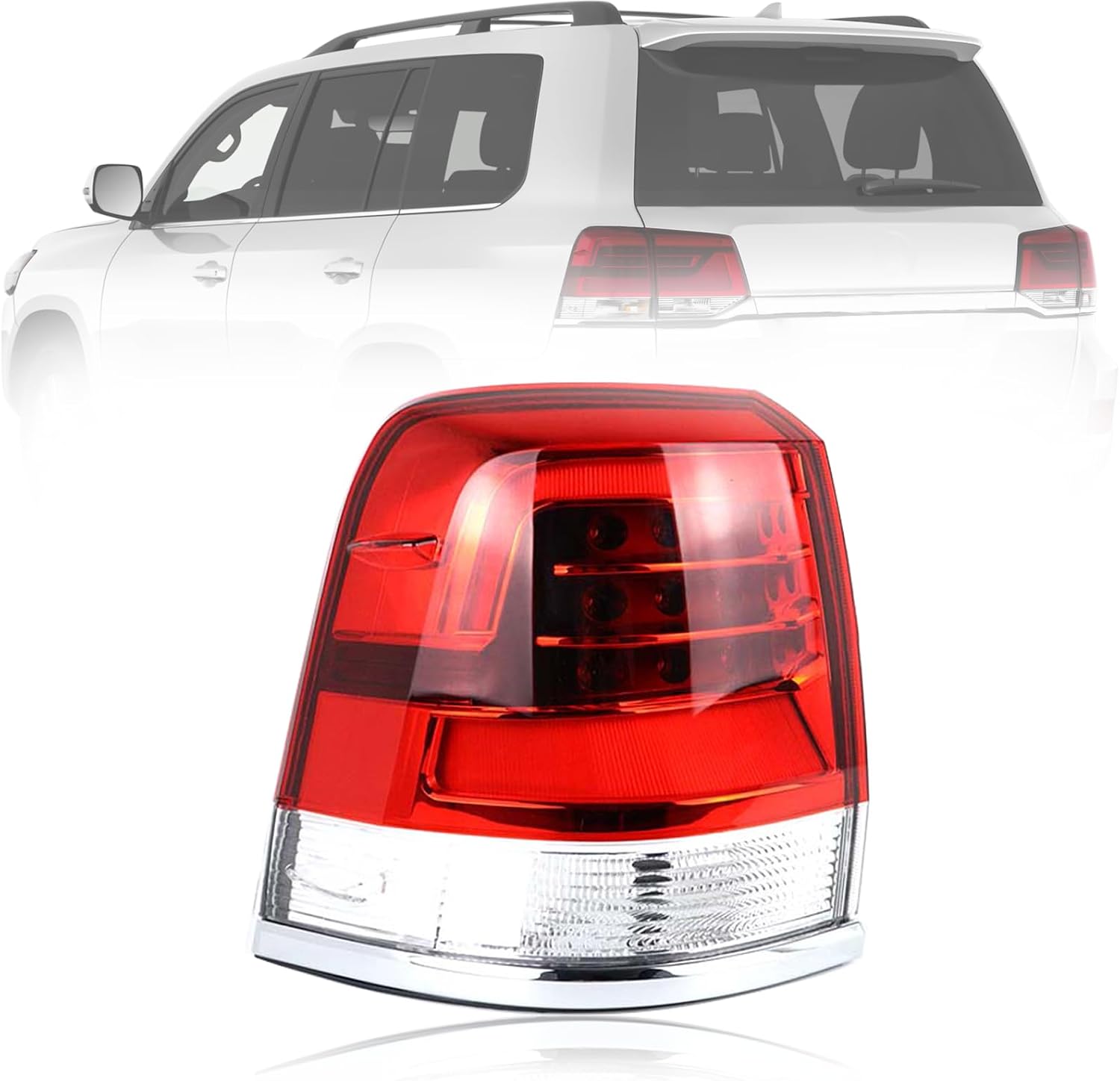Rear LED Tail Light for Toyota Land Cruiser LC200 2016 2017 2018 2019 2020 Left Outside