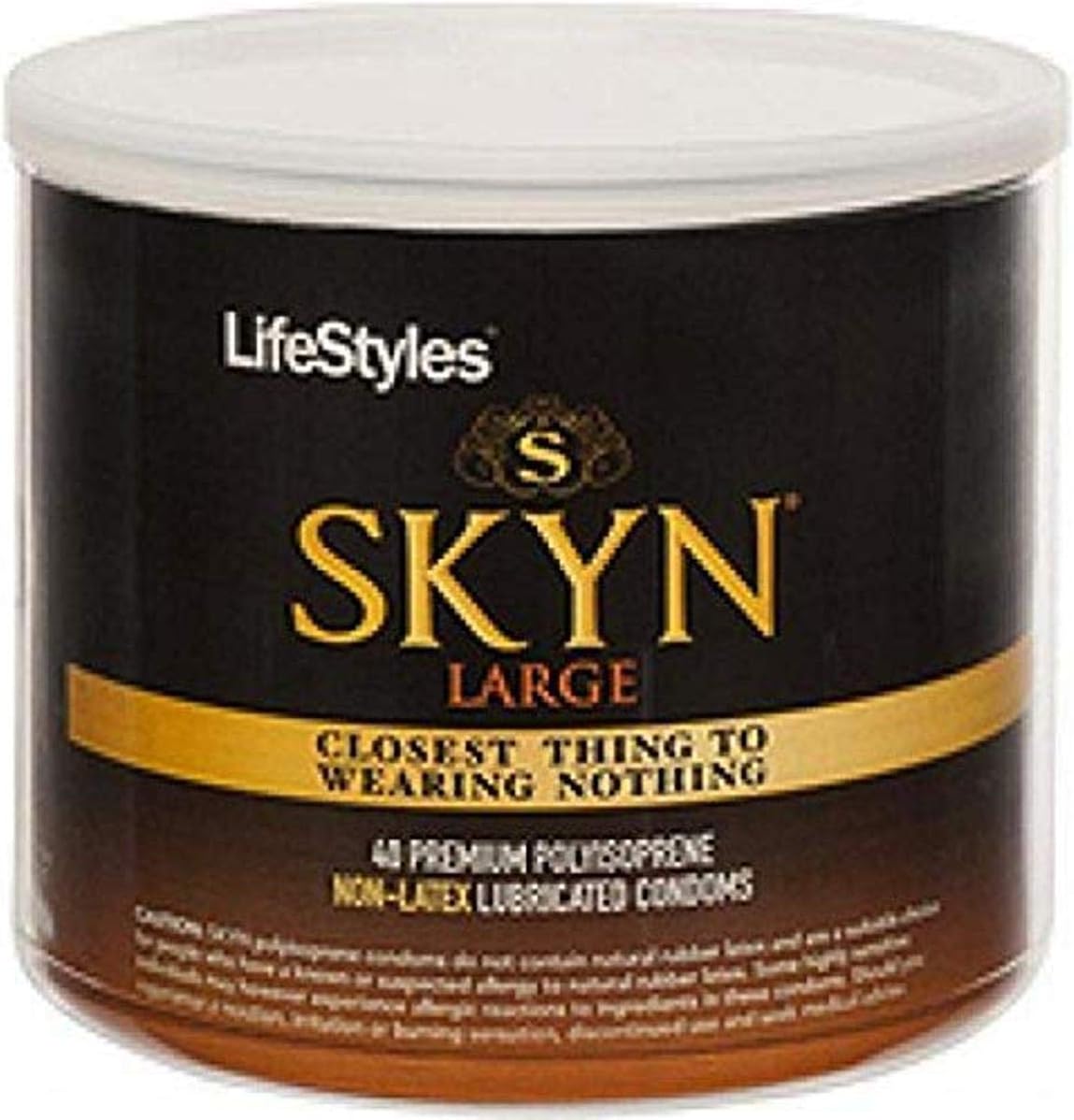 Paradise Products Lifestyles Skyn Large Non-Latex Condoms Bowl, 40 Count