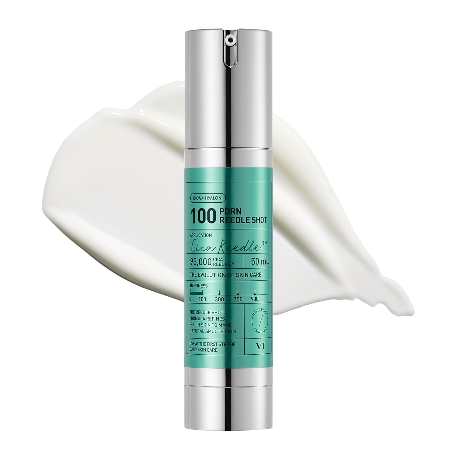 VT COSMETICS PDRN Reedle Shot 100, Spicule Microneedling Serum, Vegan PDRN, Centella Asiatica, Hyaluronic Acid, Exfoliating & Plumping for Glass Skin, Korean Liquid Skin Booster 1.69 Fl Oz (50ml)
