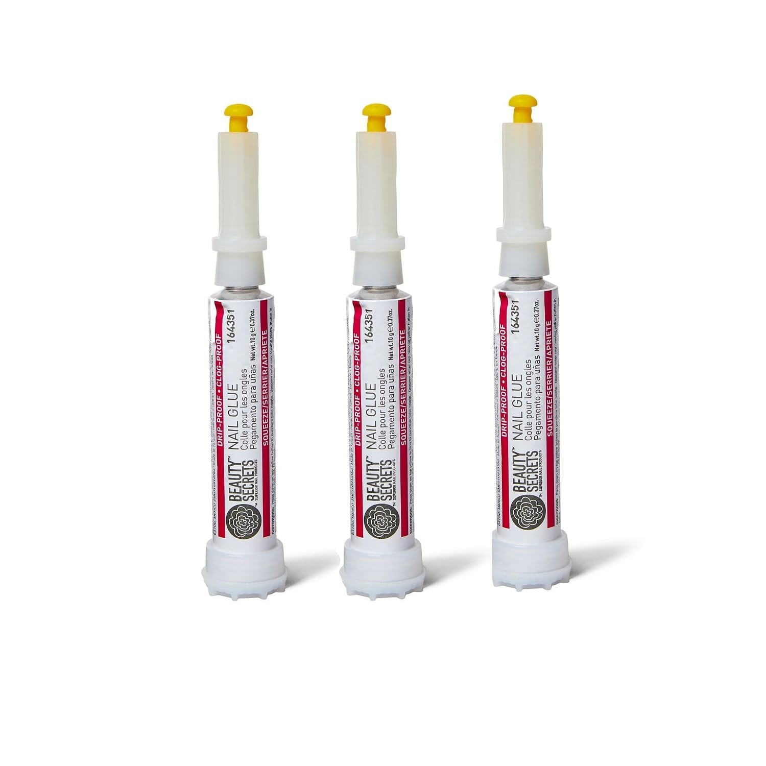 Beauty Secrets Drip & Clog Proof Nail Glue (3 Pack)