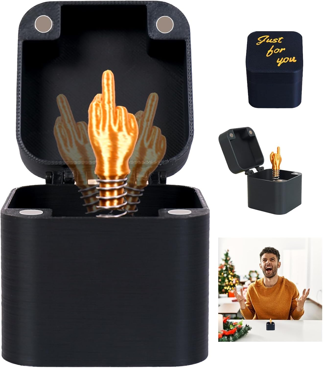 Funny Birthday Gifts for Men，Gag Gifts，Christmas White Elephant Gifts for Adults, Office Prank Gift Box, Weird Stuff Quirky Joke Big Brother Friend