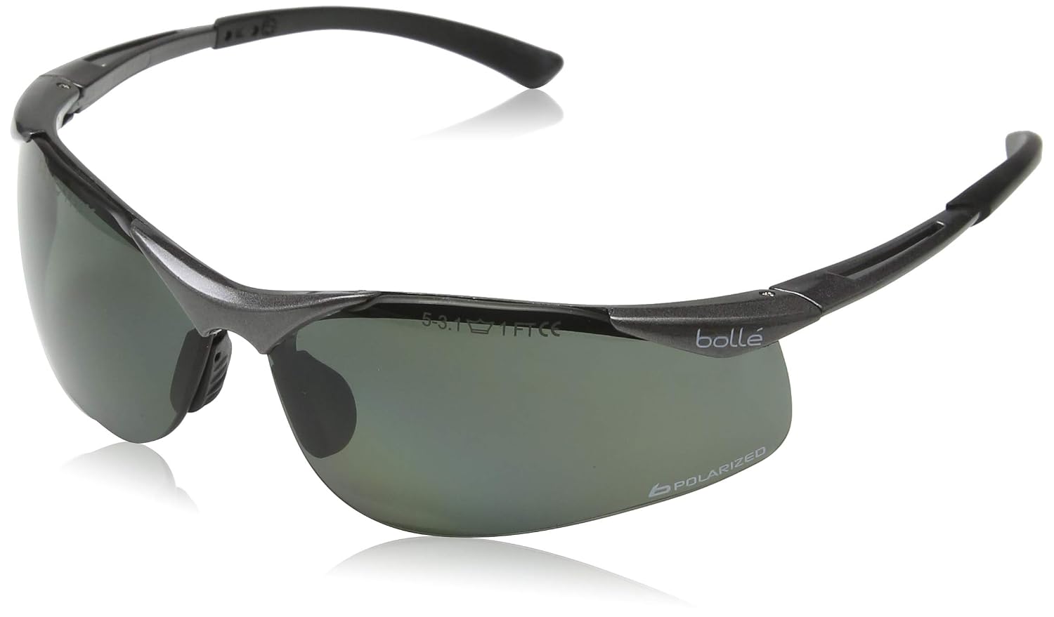 Bolle Safety - Contour Safety Glasses - Polarised | UV Protection, Anti Scratch, Lightweight Slim Design, Comfortable Fit, Outdoor Industrial Workplace Safety