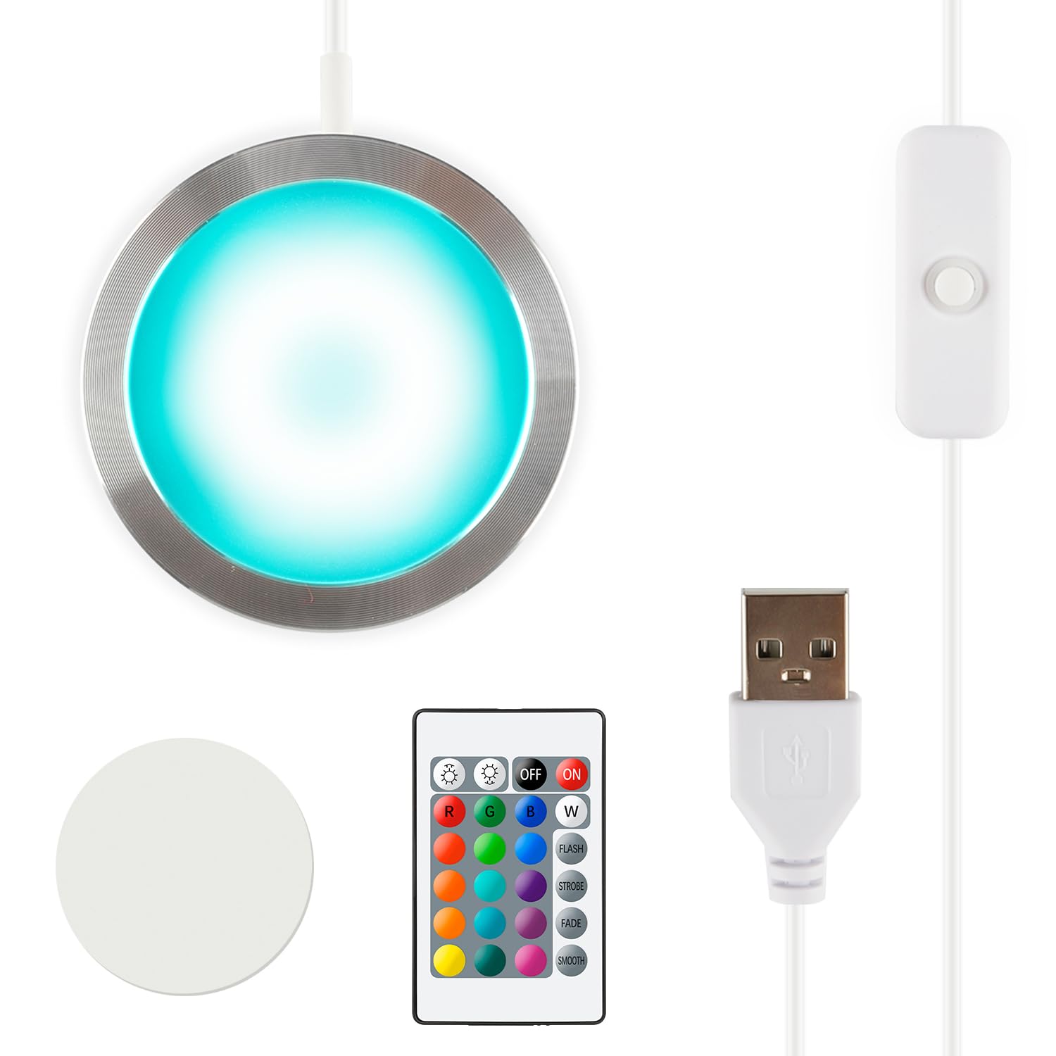 Howarx 3D Printer LED Lamp Kit 001 V3.0 with RGB Color, Compatible with Bambu lab A1/A1mini/P1S/P1P/X1C Makerworld Maker's Supply Hardware kit 5V USB Powered, RGB Color