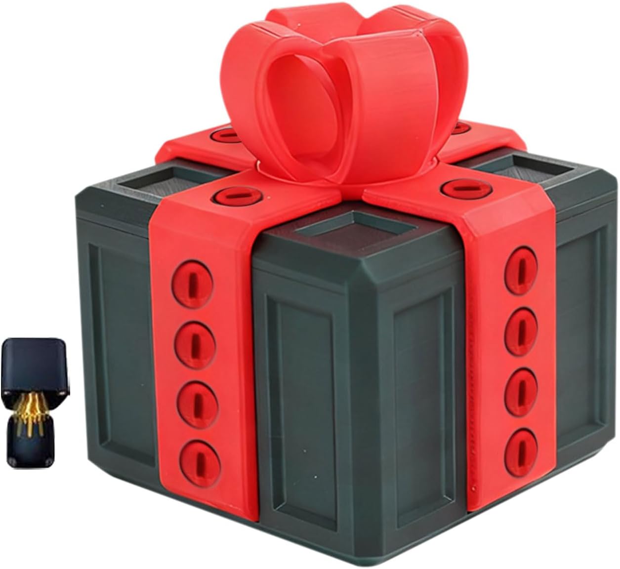 Middle Finger Surprise Gift Box, Prank Gift Box, Annoying Funny 3D Printed Screw Gifts Boxes, Annoying Present Boxes with Middle Finger, Interactive Tabletop Ornament with Surprise Gag for Christmas
