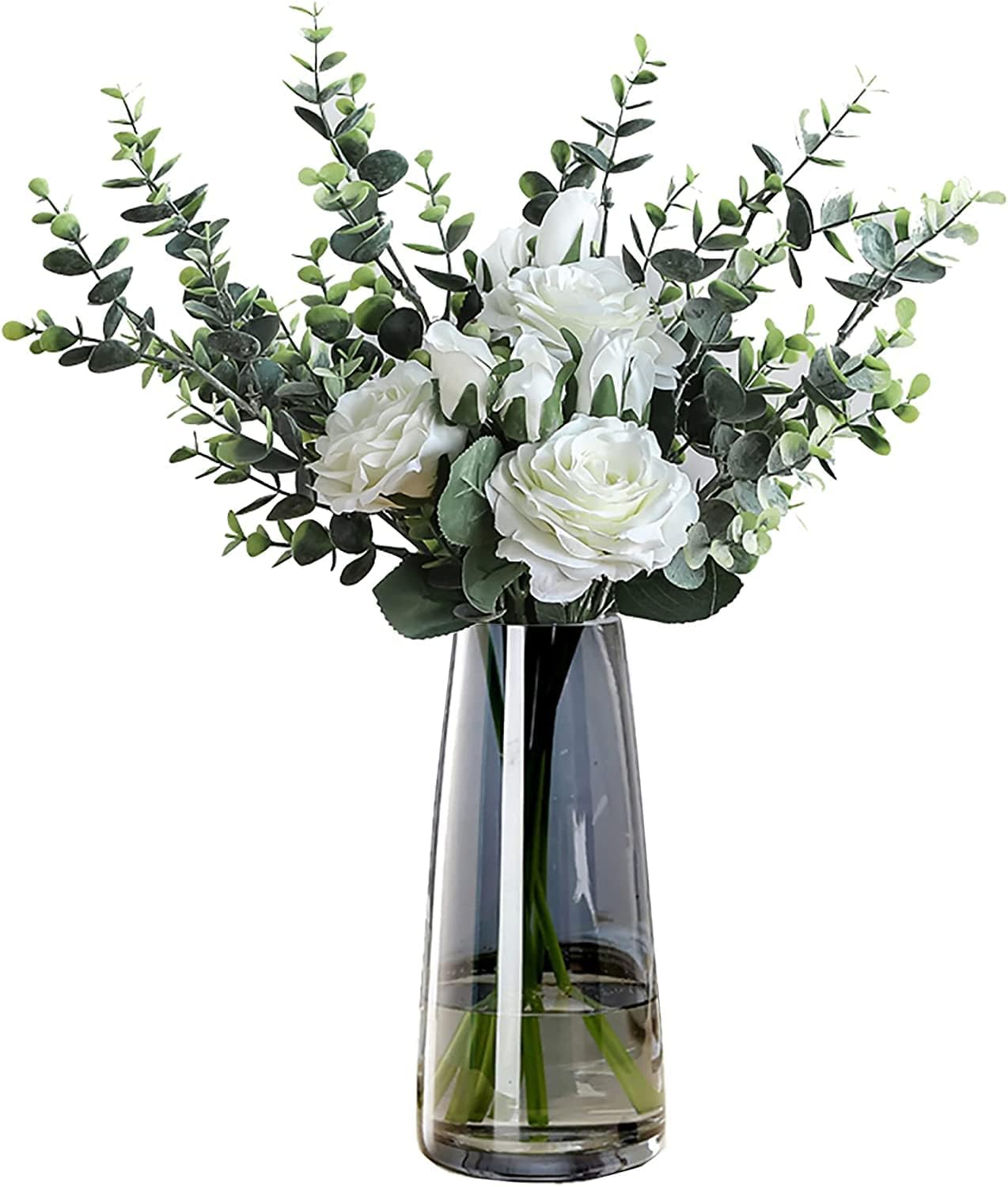 Ins Modern Glass Vase Crystal Gray Glass Vase