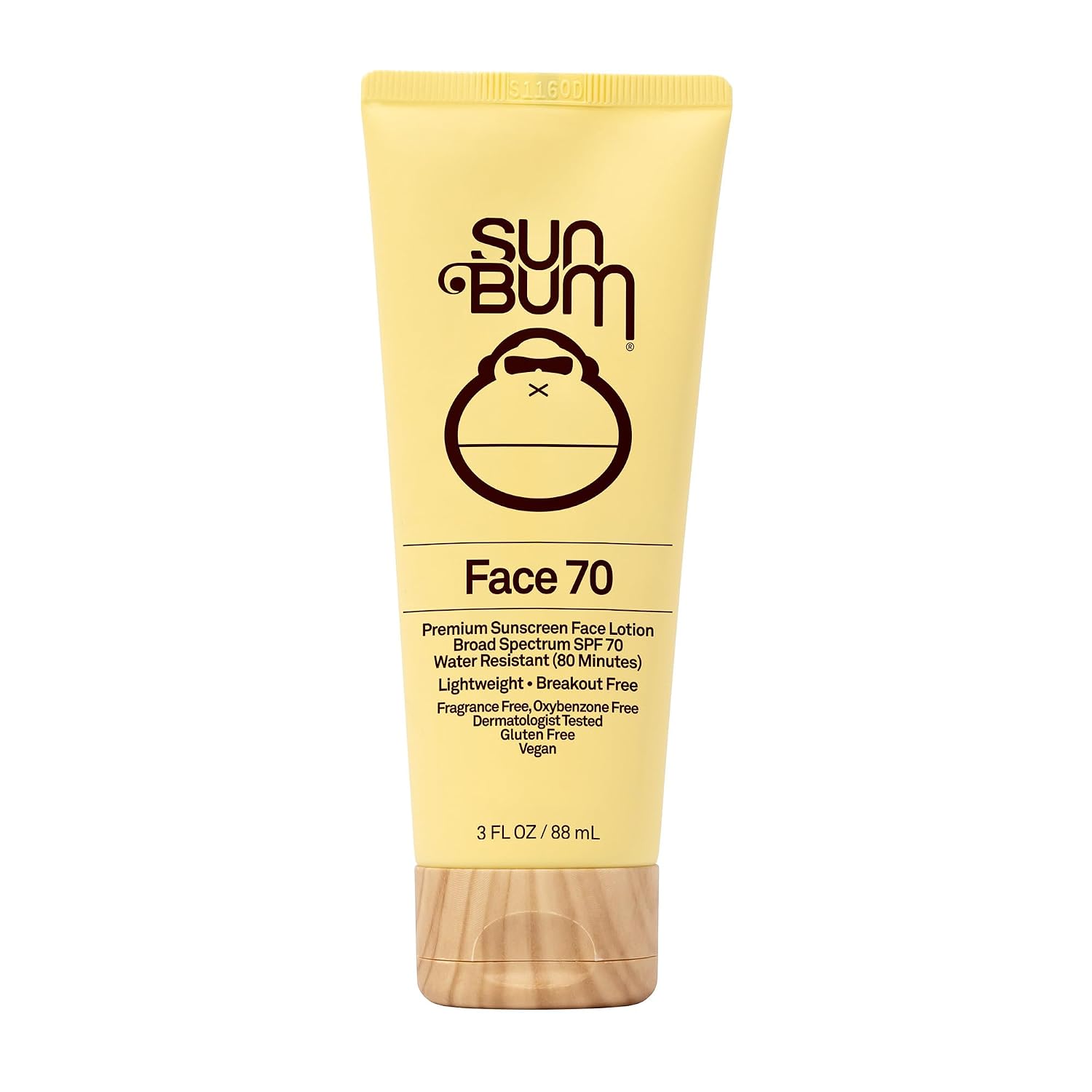Sun Bum Original SPF 70 Sunscreen Face Lotion | Vegan Fragrance-Free Moisturizing Broad Spectrum UVA/UVB Sunscreen With Vitamin E | 3 Oz