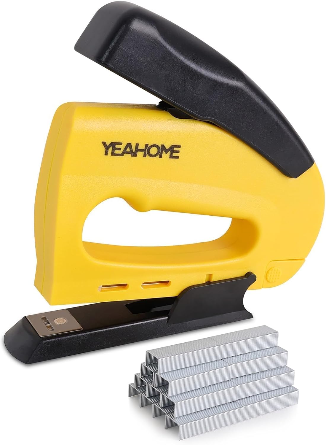 YEAHOME JT21 Forward Action Staple Gun, Upholstery Staple Gun with 1000 pcs JT 21 Staples, Light Duty Staple Gun for Wood, Crafts, DIY, Decoration, Fabric