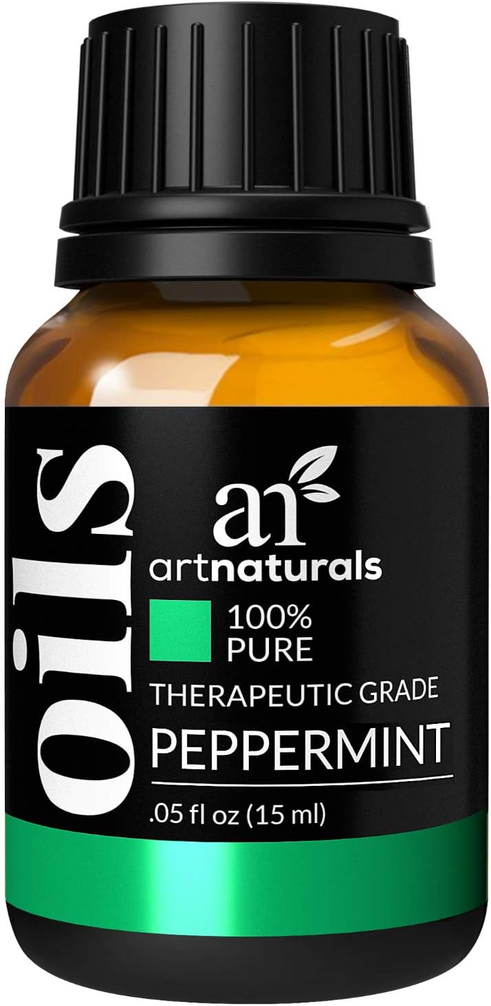 ArtNaturals 100% Pure Peppermint Essential Oil - (.5 Fl Oz / 15ml) - Natural Premium Therapeutic Grade Mentha Peperita - Fresh Scent for Home and Work, Perfect to Repel Mice and Spiders