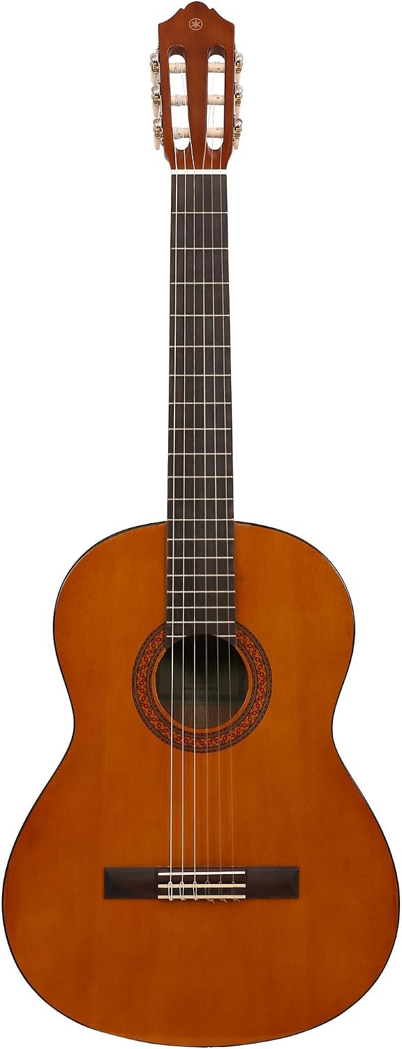 Yamaha C40 Classical Guitar – 4/4 Wooden Guitar (65 cm, 25 9/16” Scale), 6 Nylon Strings, for Beginners – Natural