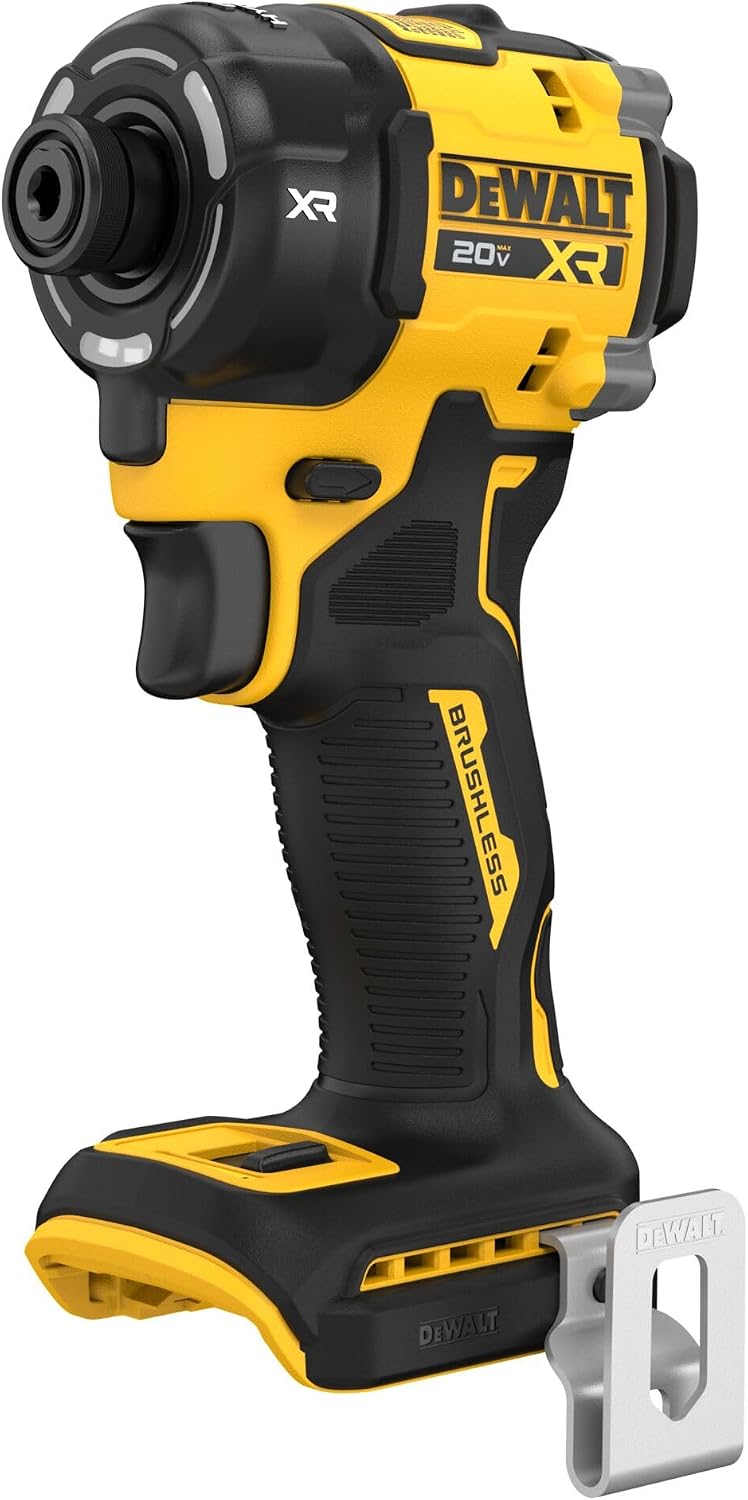 DEWALT 20V MAX 1/4 Inch Hydraulic Impact Driver (DCF870B) | Quiet, Brushless Cordless, XR Extreme Runtime, LED Halo Ring, Battery Not Included