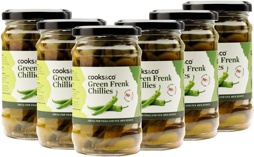 Cooks & Co Green Chillies 300g (Pack of 6)