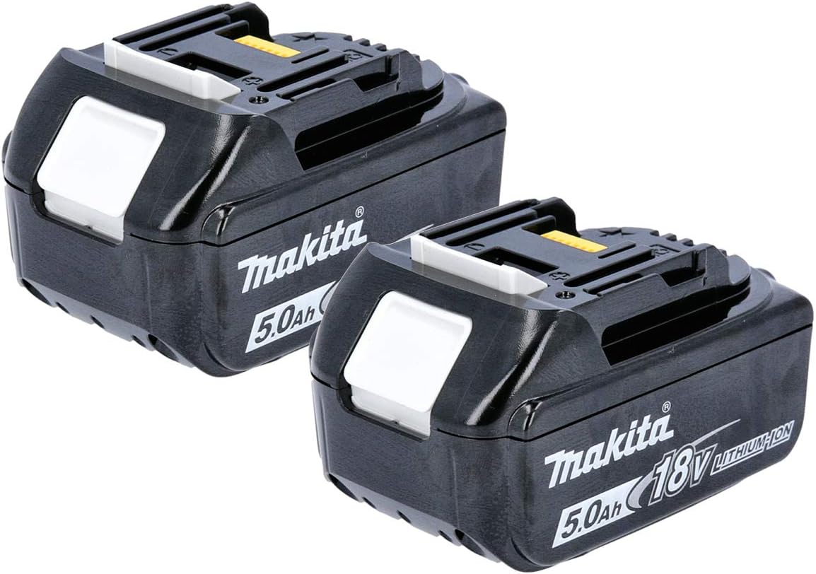 Makita 2BL1850 18 V 5.0 A Li-Ion LXT Battery - Black (Pack of 2)