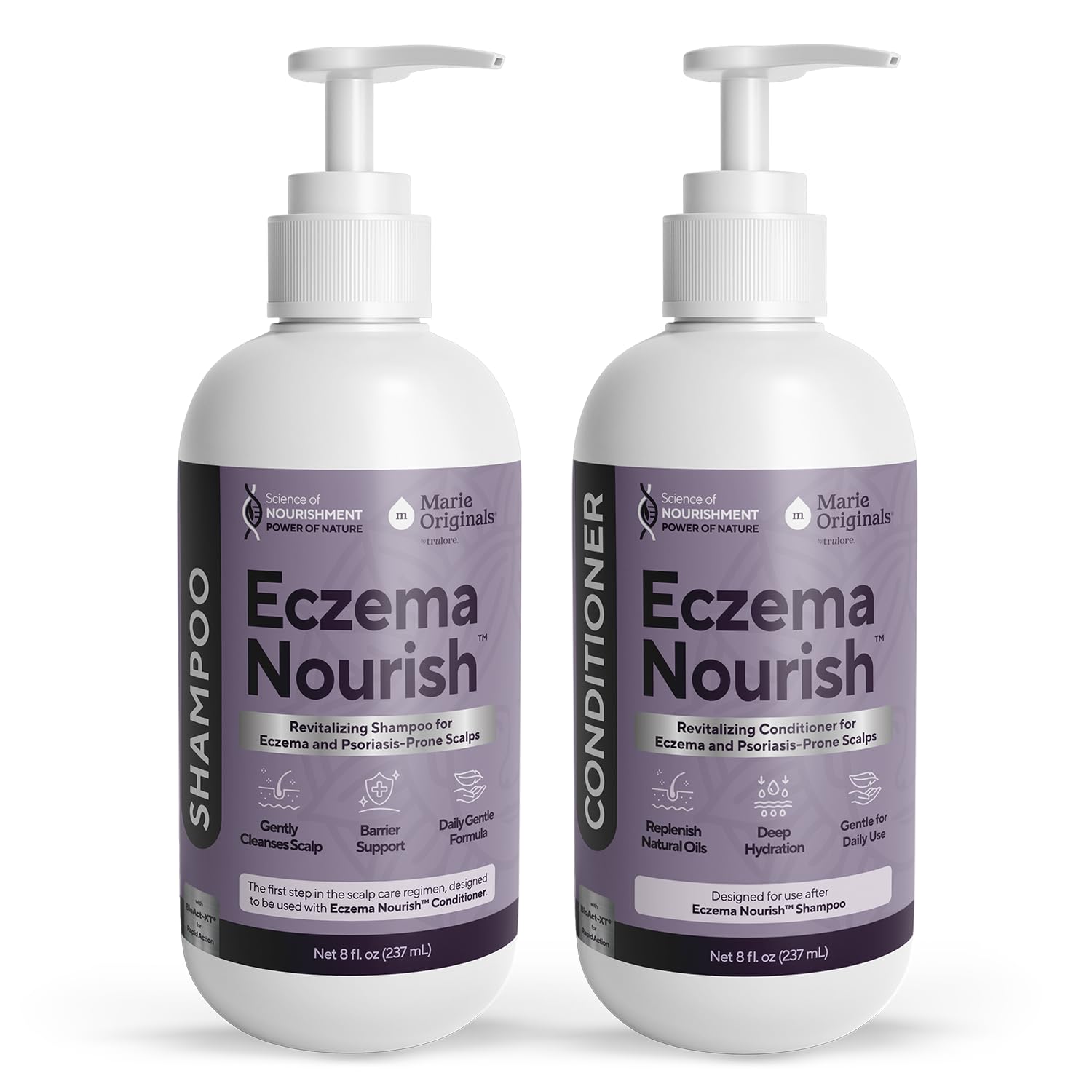 Marie Originals Eczema Shampoo and Conditioner Set, 8 oz Each