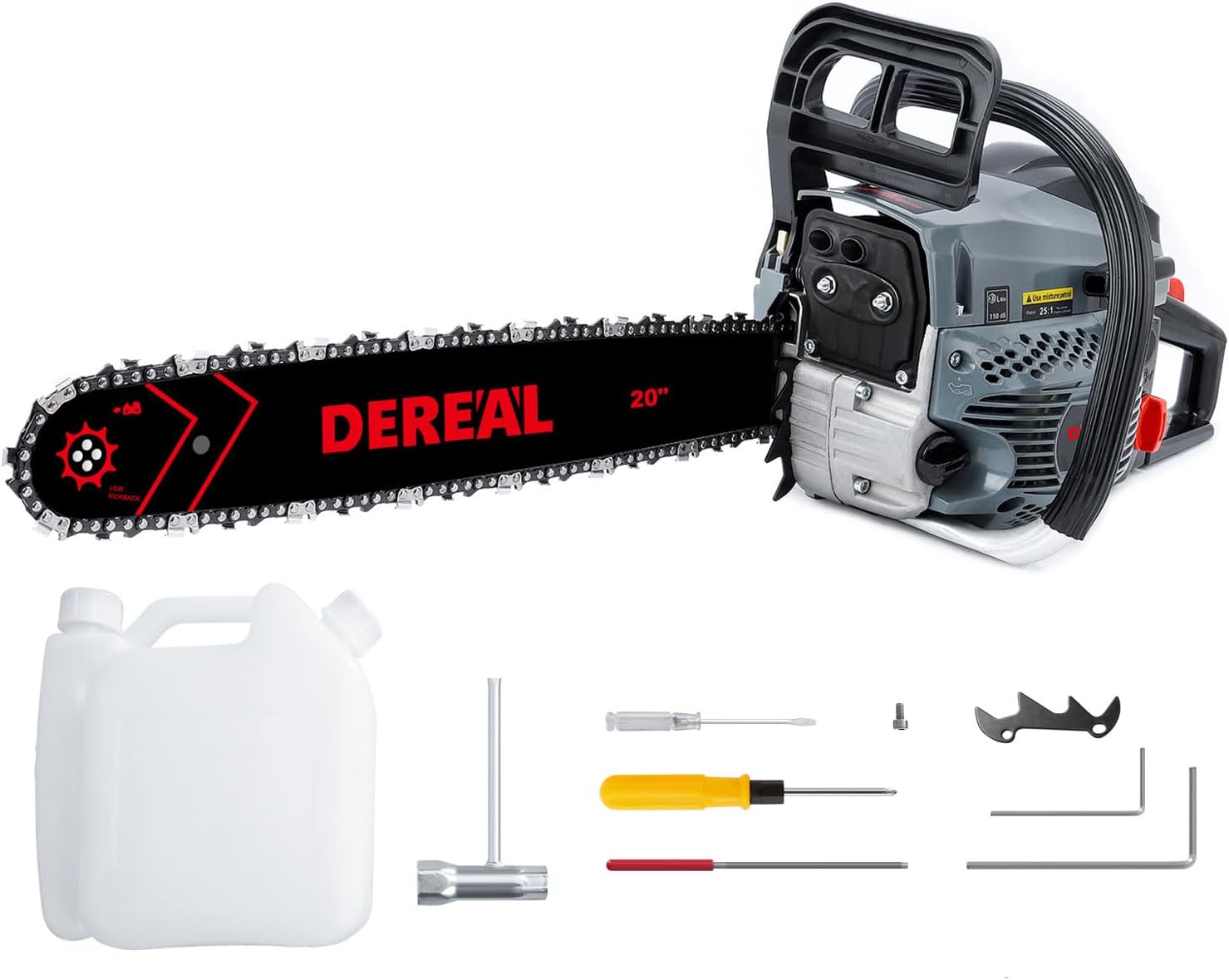 Gas Chainsaws 20 Inch 62CC Gas Powered Chainsaw 3.4HP 2 Stroke Engine Gas Power Chain Saw for Cutting Wood Outdoor Garden Farm Home