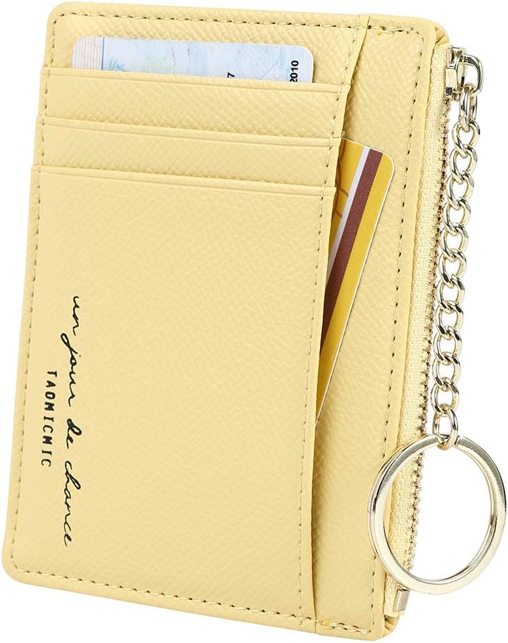 Cynure Women's 8 Cards Slim Minimalist Card Holder Coin Changes Purse Front Pocket Wallet B07VXC7YQ8
