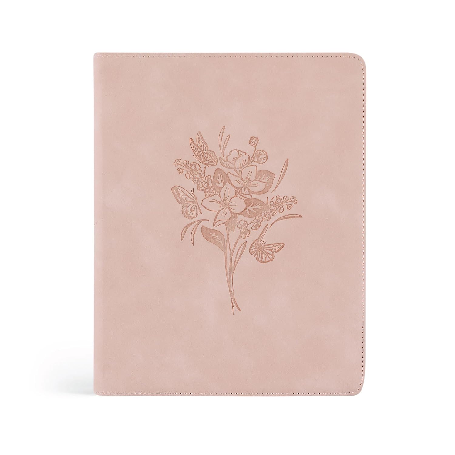 NLT Hosanna Revival Bibles Notetaking Bible: Shiloh Theme, Wide Margins for Study and Journaling, Leather-like Pink Floral Cover, New Living Translation