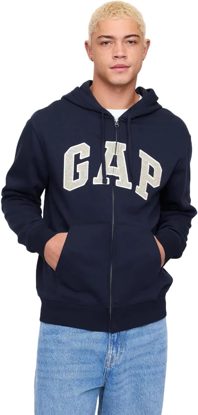 GAP Men's Heritage Logo Full Zip Hoodie