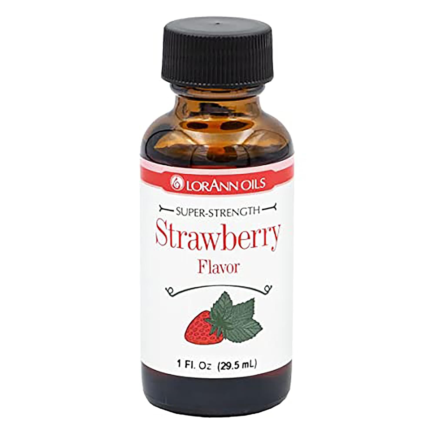 LorAnn Oils Super Strength Strawberry Flavoring For Candy Making | 4X Stronger Than Extracts - Used For Candy, Icing, Baking - Concentrated Flavoring Oils - 1 Fl Oz (Pack of 1)