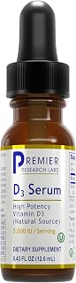 Premier Research Labs Vitamin D3 Serum - Liquid Vitamin D Oil Drops for Adults, Liquid Vitamin D3 5000 IU, Sublingual Vit D3 Liquid - 0.43 fl oz
