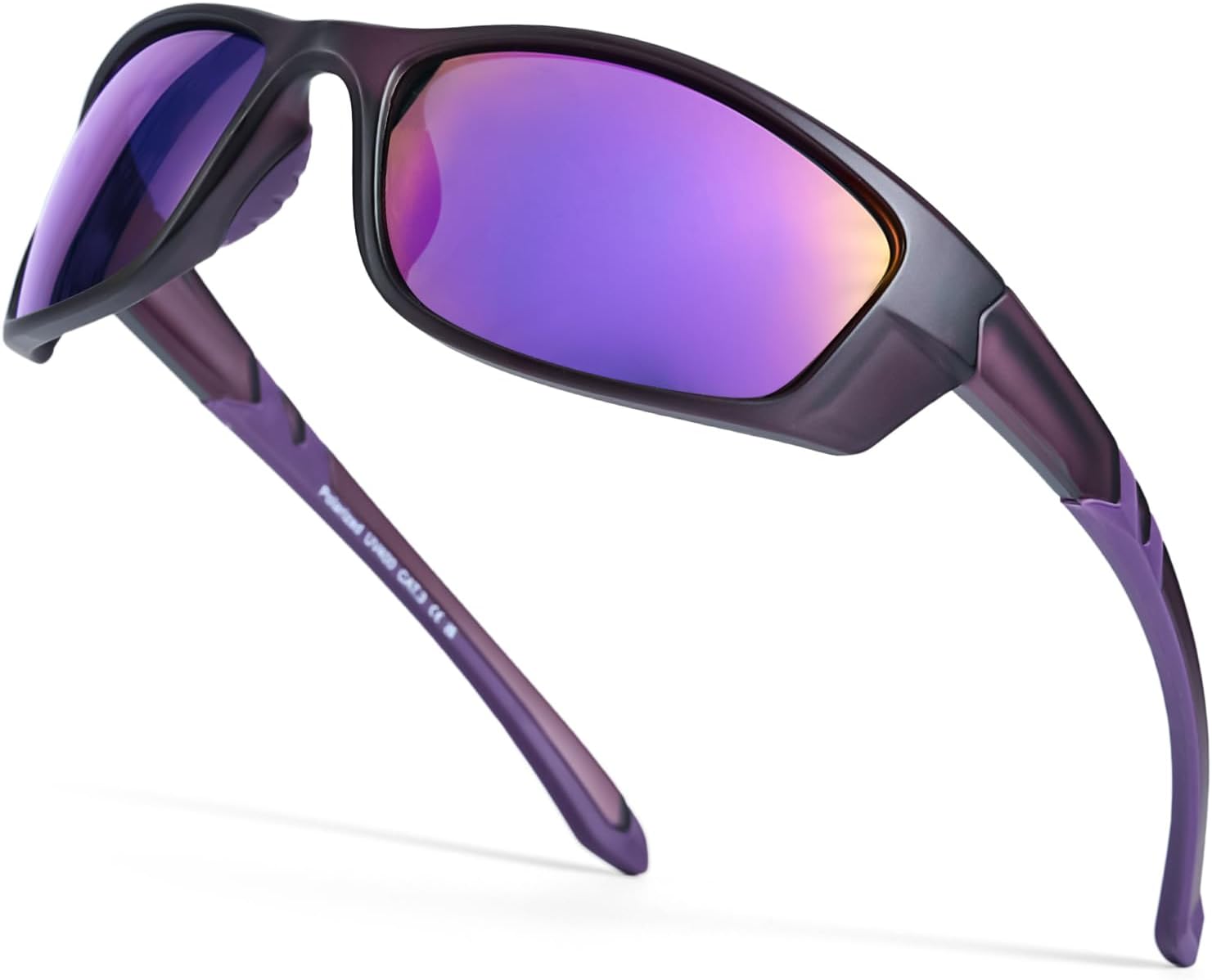 Myiaur Women Sports Sunglasses for Running Cycling UV400 Protection Polarized Lens Lightweight Wrap Around Design M8140