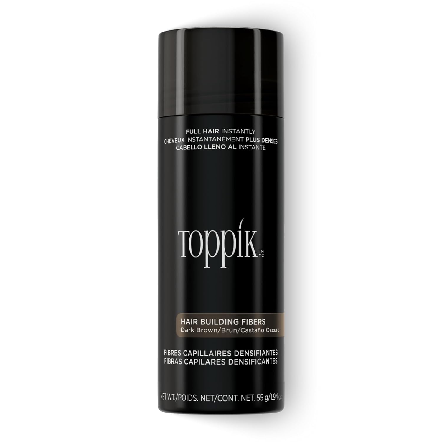 Toppik Hair Building Fibers, Fill In Fine or Thinning Hair Instantly Thicker, Fuller Looking Hair 9 Shades,4 size options