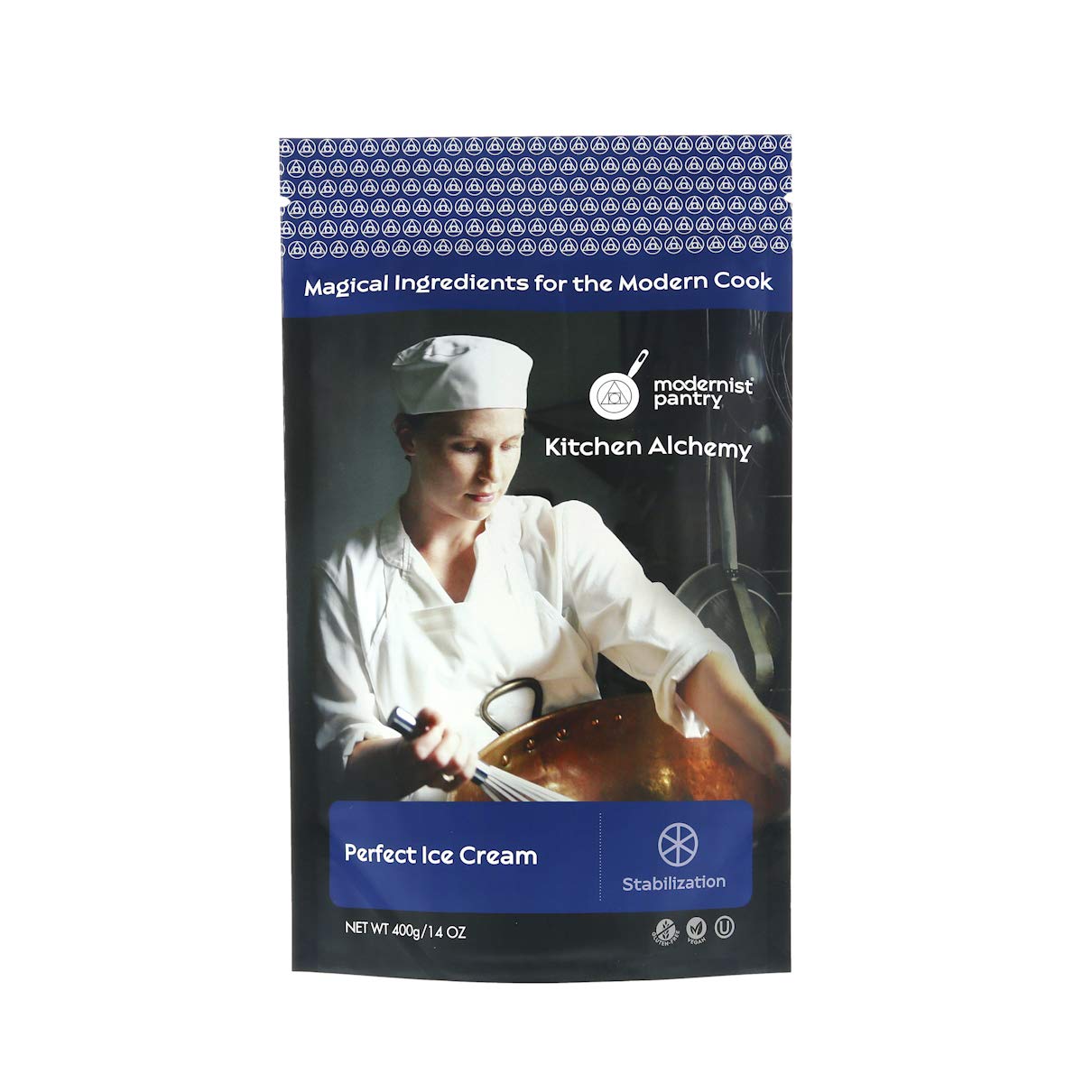 Perfect Ice Cream [Ice Cream Stabilizer] Vegan OU Kosher Certified - 400g/14oz (stabilizes and prevents crystal formation in ice cream recipes)