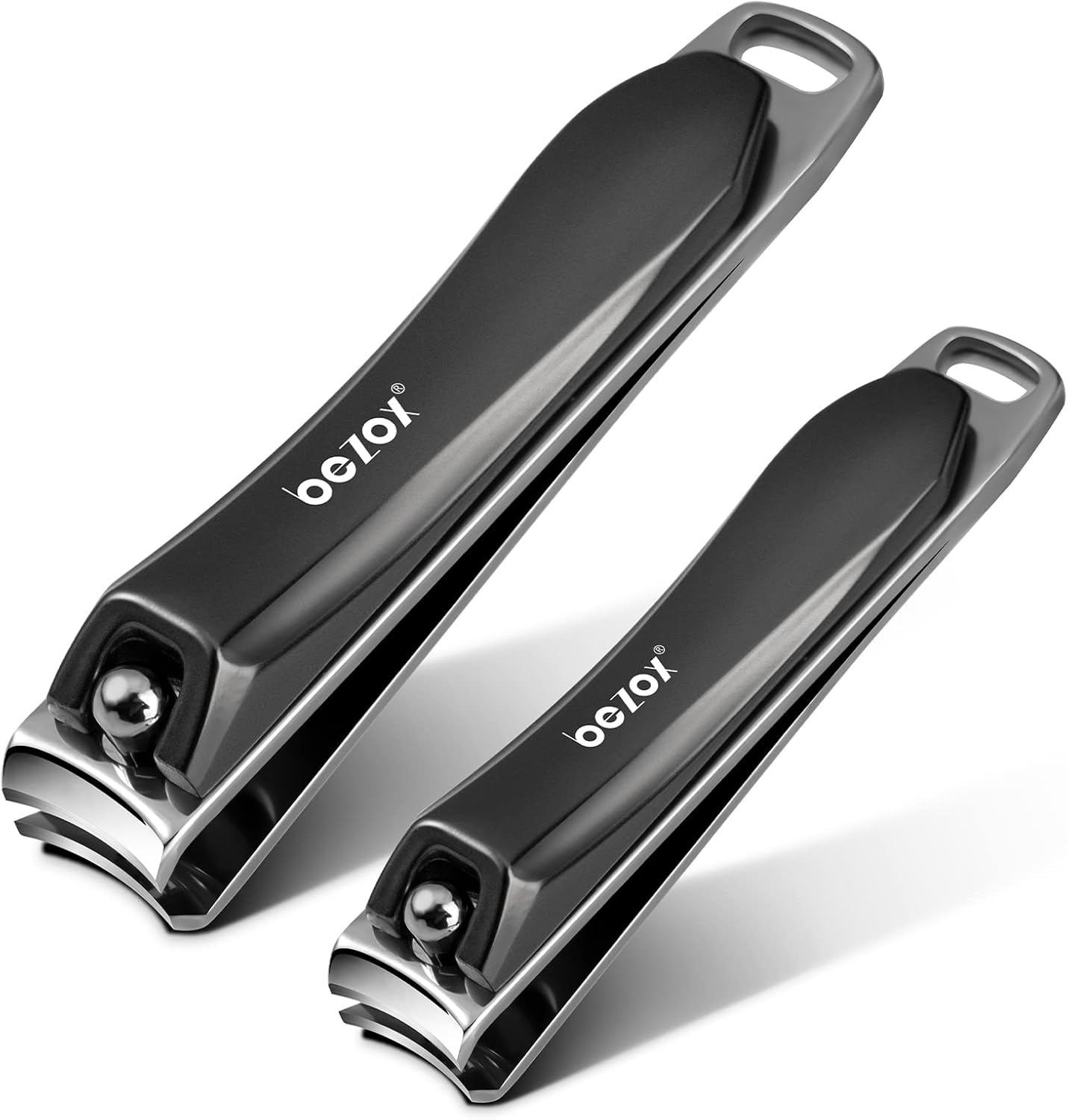 BEZOX Sturdy Comfortable Nail Clipper Set – Stainless Steel Ergonomic Ultra Sharp Nail File Cutter Fit for Seniors, Adult, and Kids, Fingernail and Toenail