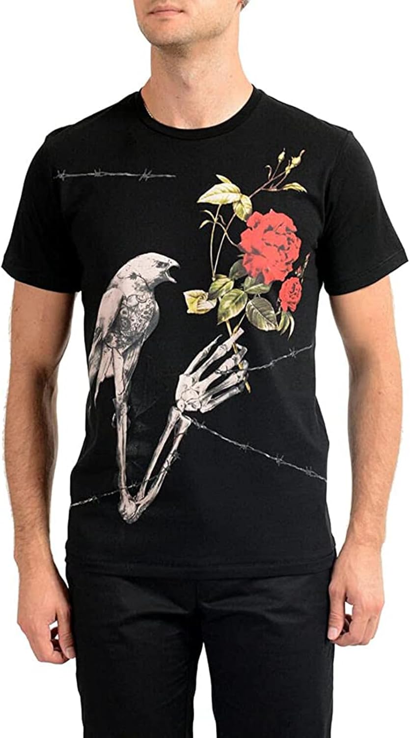 Just Cavalli Men's Graphic Print Crewneck T-Shirt