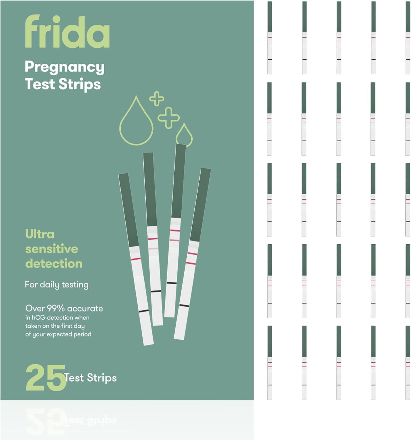 Frida Fertility Pregnancy Test Strips, Family Planning, 25 Test Strips
