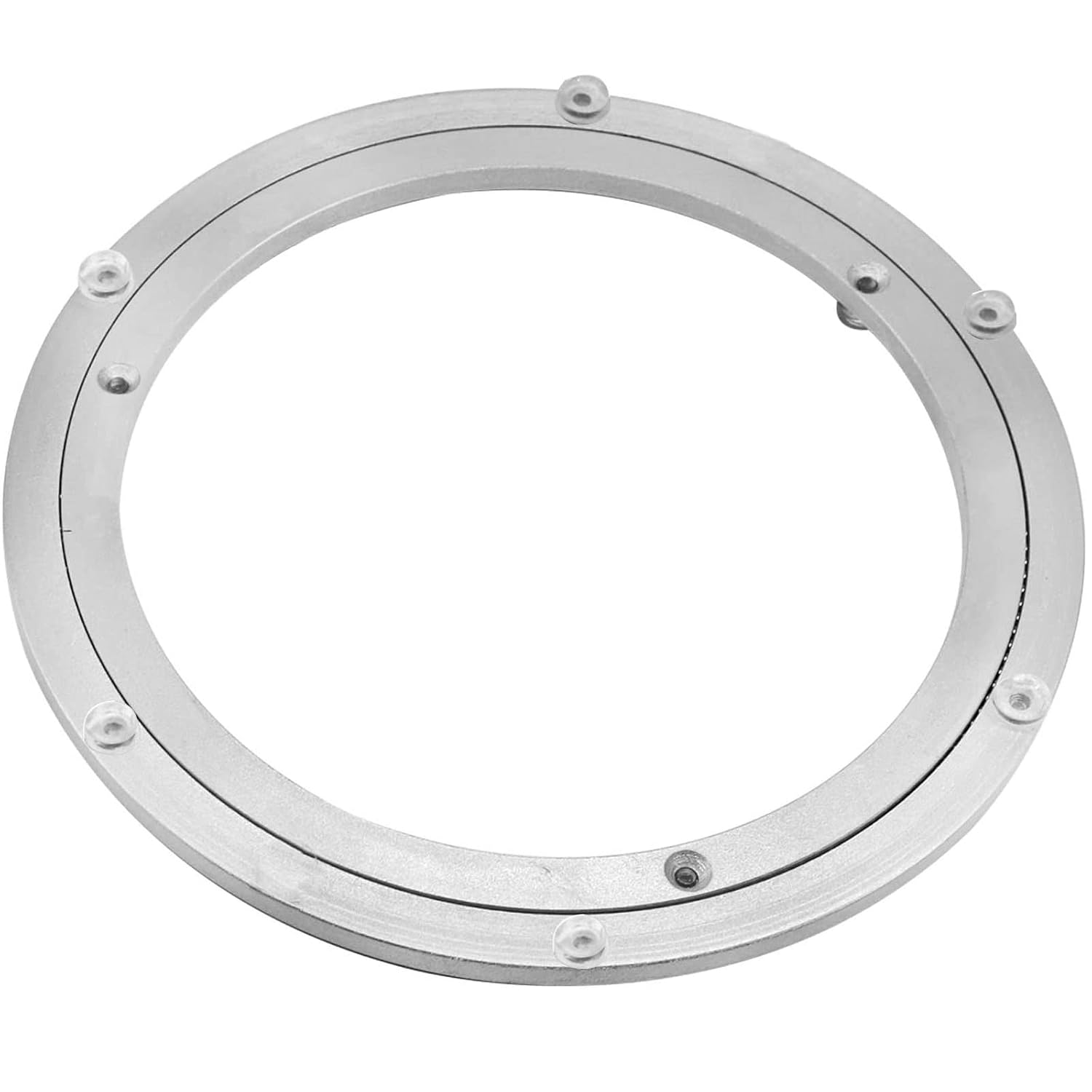 Aluminium Alloy Turntable Bearing, Heavy Duty Swivel Turntable Lazy Susan Rotating Bearing Turntable Round Dining Table Smooth Swivel Plate Hardware (300mm - 12inch)