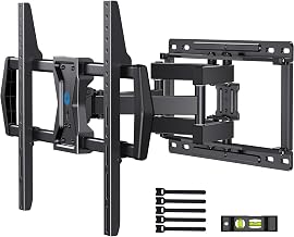 Pipishell Full Motion TV Wall Mount for Most 37-75 inch TVs, Wall Mount Bracket with Dual Articulating Arms, Swivel, Tilt, Max VESA 600x400mm up to 100 lbs, TV Mount Fits 12”/16” Wood Studs, PILF6
