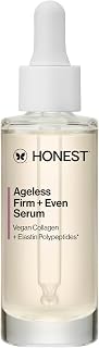 Honest Beauty Ageless Firm and Even Serum | Powered by Vegan Collagen and Elastin Polypeptides | Firmer-Looking Skin and Even Tone | Fragrance Free, EWG Verified, Vegan, Cruelty-Free | 1 fl oz