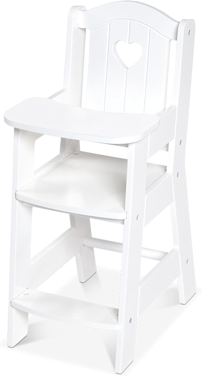 Melissa & Doug Play High Chair Pretend Play High Chair Baby Doll Accessories