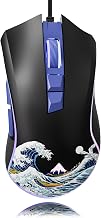 XVX Wired Gaming Mouse, 12000 DPI RGB Gaming Mouse with 12 Backlit Modes & 7 Macro Buttons, PC Gaming Mice Support DIY Keybinding, Mouse Gamer Computer Mouse for Laptop PC Mac Windows, Kanagawa