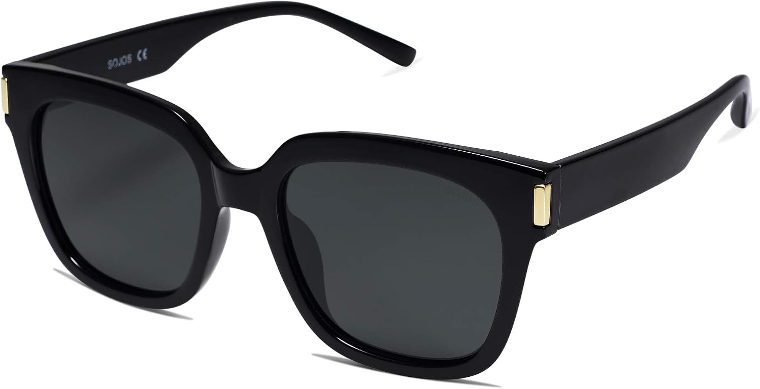 SOJOS Polarized Sunglasses for Women Men Trendy Square Glasses SJ2149