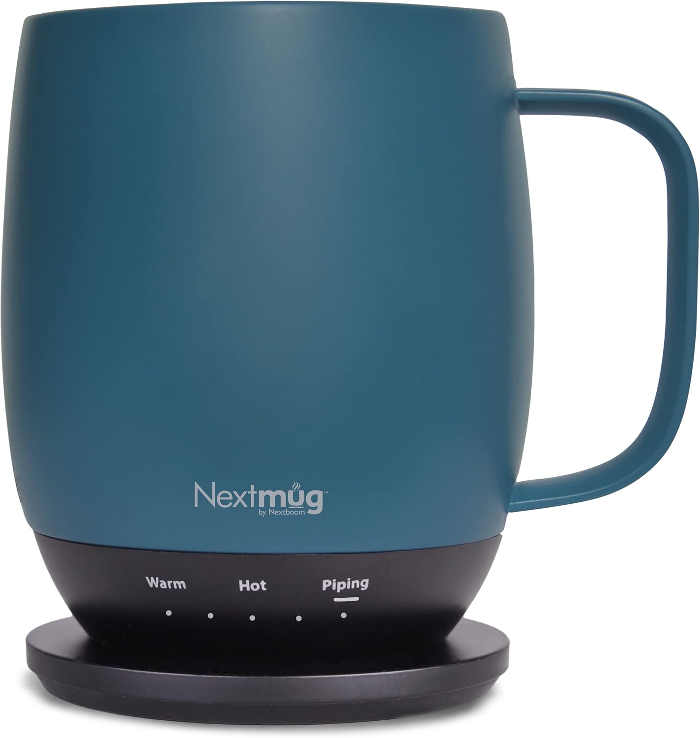 Nextmug - Temperature-Controlled, Self-Heating Coffee Mug | (Slate Blue - 14 oz.) – No App, Long-Lasting Battery for Work & Study, Great Gift for Coffee Lovers