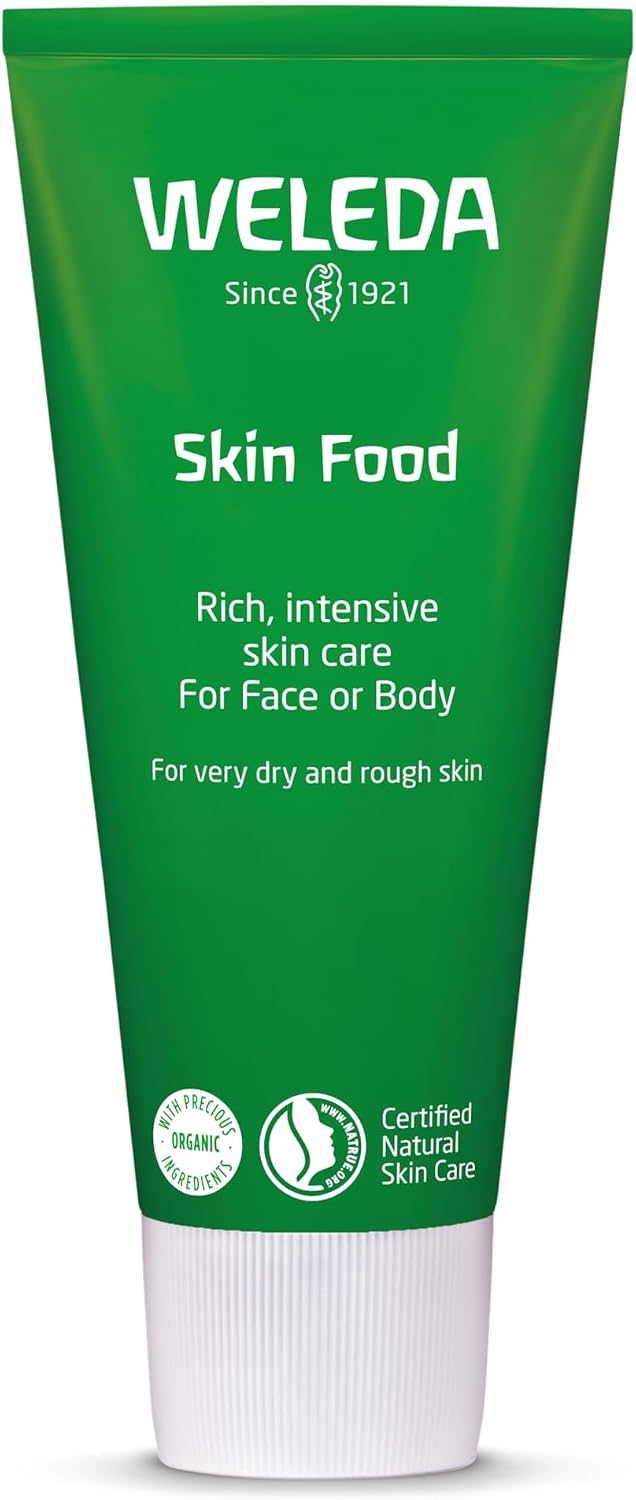 Weleda Skin Food, Dry Skin Moisturiser, Moisturising Cream & Primer, Face & Body, For Men & Women, Multiple Uses, 100% Certified Natural, Organic, 75ml