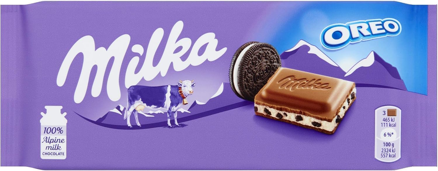 Milka with OREO Chocolate Bar, 100g
