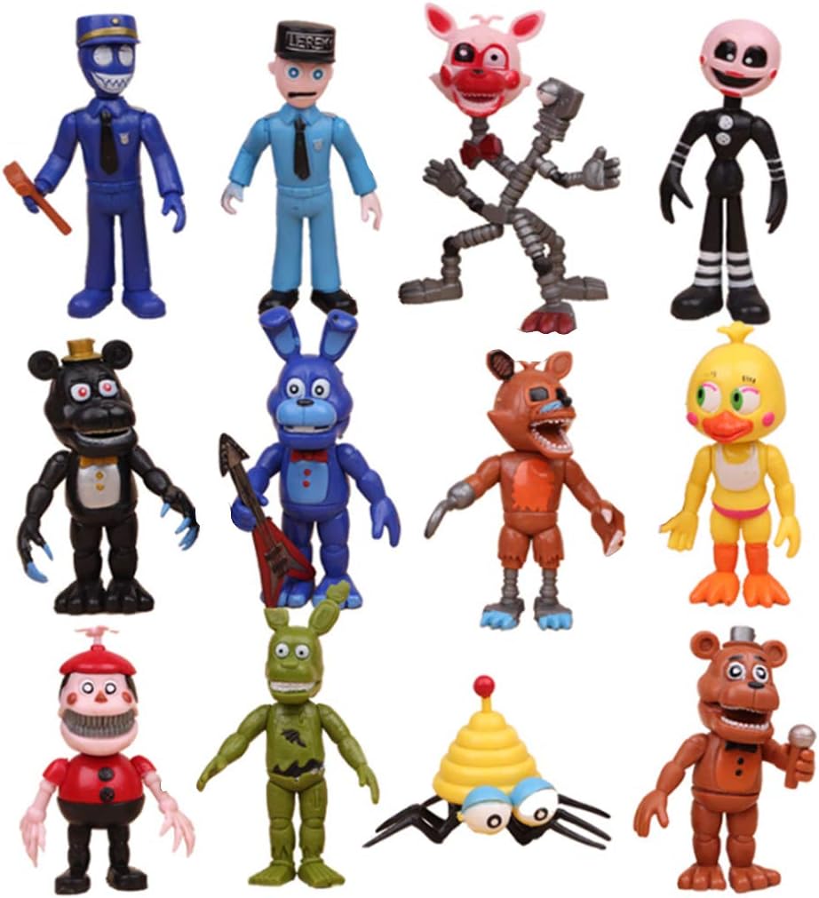Set of 12 pcs Five Nights at Freddy's Action Figures Toys Dolls Gifts Cake Toppers1